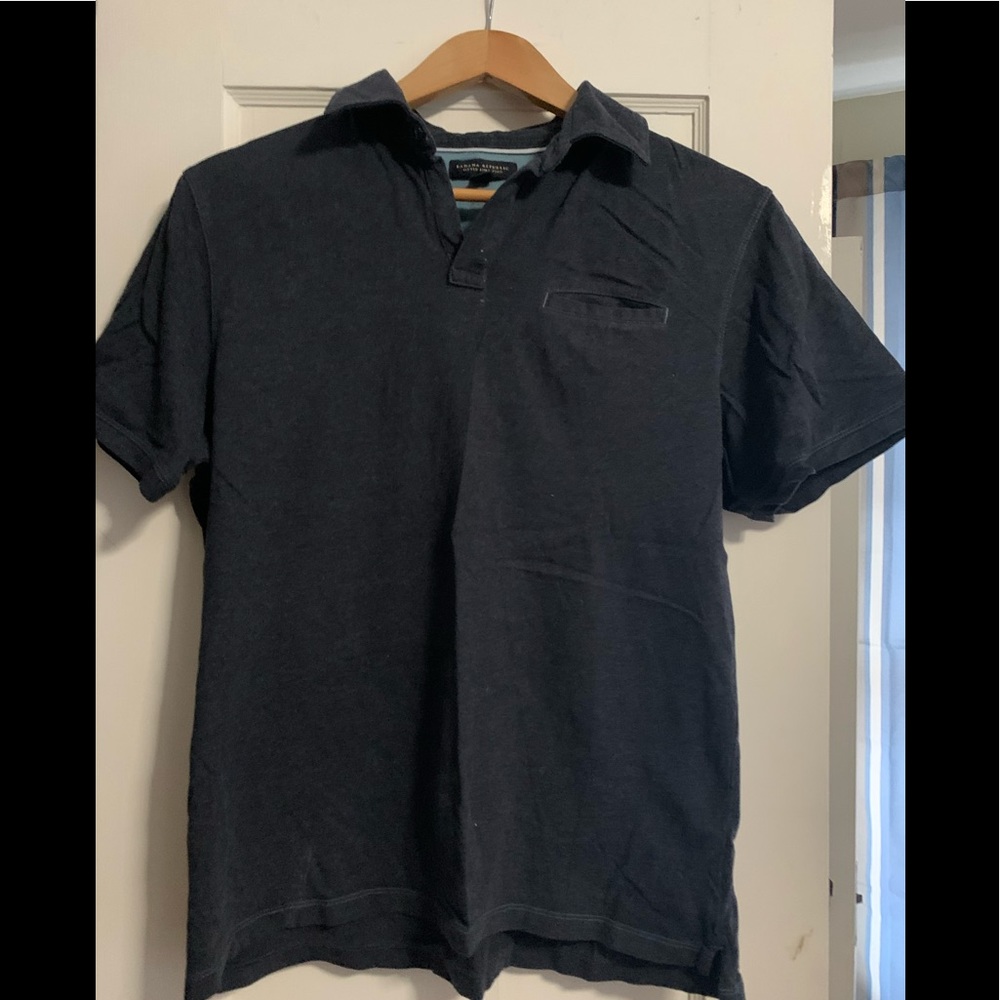 Men’s Charcoal Banana Republic short-sleeve Polo